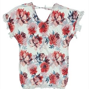 Lildy Silky Swimsuit Coverup Sz S/M Floral  Beach Bikini Cover